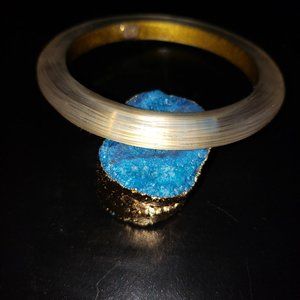 Alexis Bittar luminescent Gold Bangle Bracelet